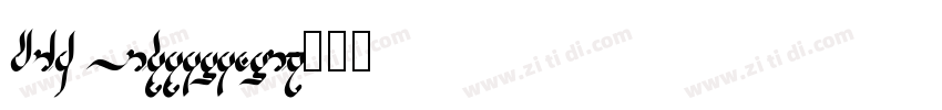 DIN Lightltalic字体转换